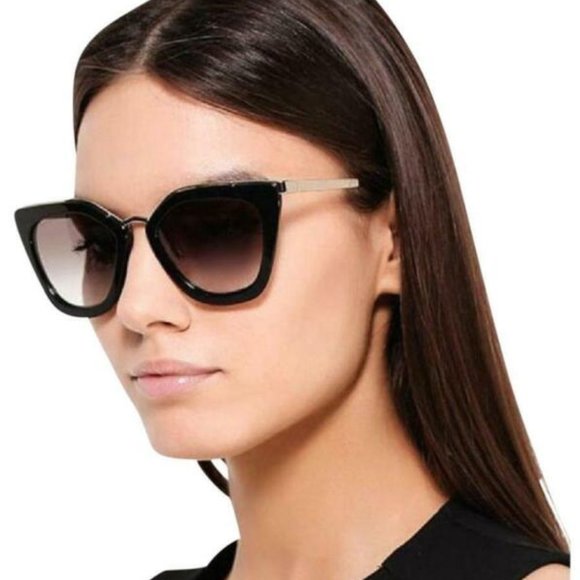 Prada Accessories - Prada Tortiseshell Conceptual Cat Eye Sunglasses